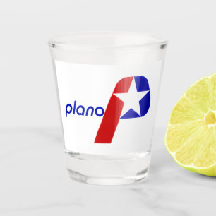 Plano (Texas) stadsvlag Shotglas Shot Glas