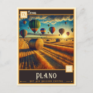 Plano, Texas Vintage Briefkaart