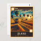 Plano, Texas | Vintage Briefkaart (Voorkant / Achterkant)