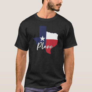Plano, Texas Vlaggenkaart Mannen T-shirt