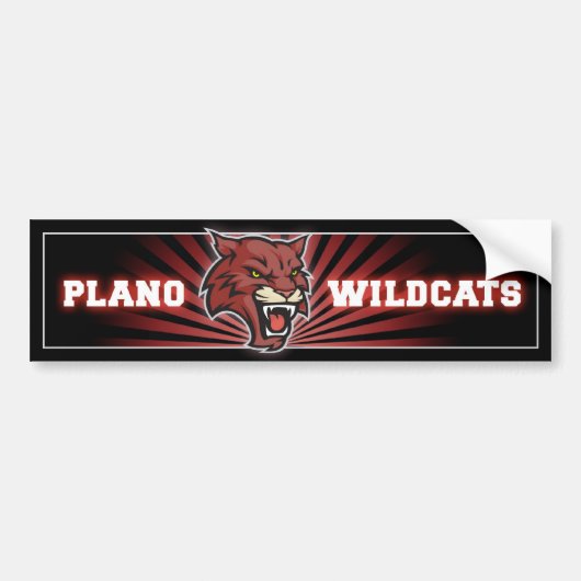 Plano Wildcats Bumpersticker (Voorkant)