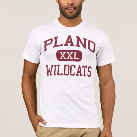 Plano - Wildcats - Senior - Plano Texas T-shirt (Voorkant)