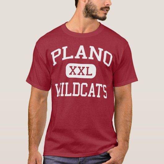 Plano - Wildcats - Senior - Plano Texas T-shirt (Voorkant)