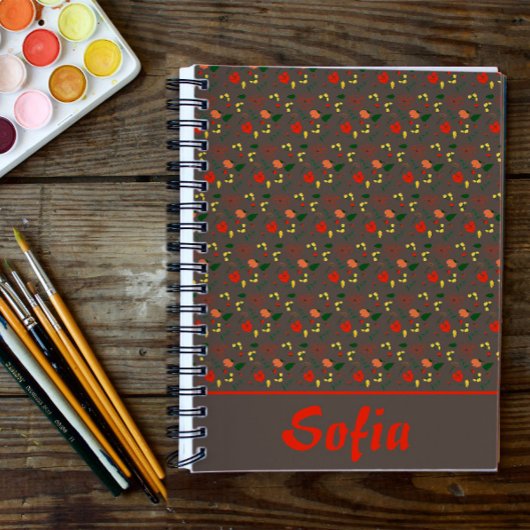 Planode voor papaver met bruine papaver planner