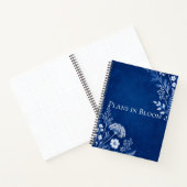 Plans in Bloom Blauwe Botanische Notitieboek (Binnen)