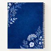 Plans in Bloom Blauwe Botanische Notitieboek (Achterkant)