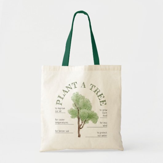 Plant A-boom: prachtige bomen helpen het milieu Tote Bag (Voorkant)