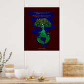 PLANT A FOREST Art Poster & gedicht (Keuken)