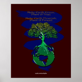 PLANT A FOREST Art Poster & gedicht