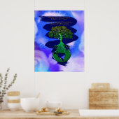 PLANT A FOREST Art Poster & gedicht (Keuken)