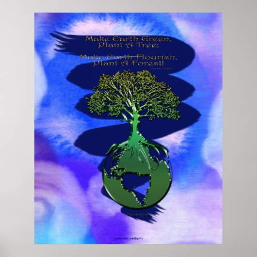 PLANT A FOREST Art Poster & gedicht (Voorkant)