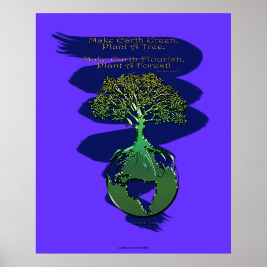 PLANT A FOREST Art Poster & gedicht (Voorkant)