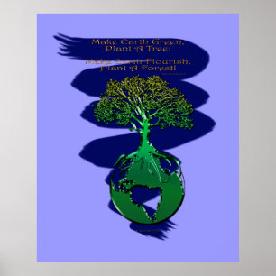 PLANT A FOREST Art Poster & gedicht