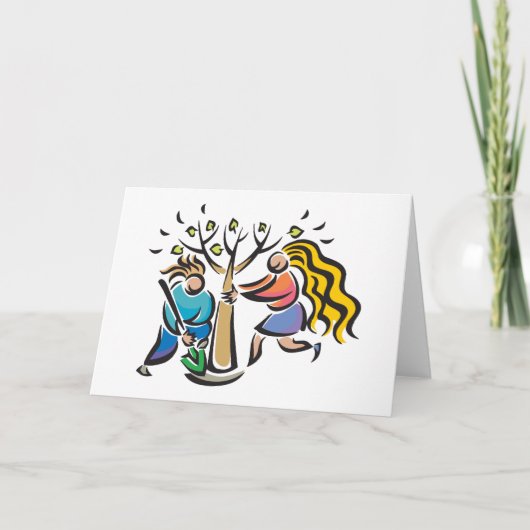 Plant A-structuur Feestdagen Kaart (Voorkant)