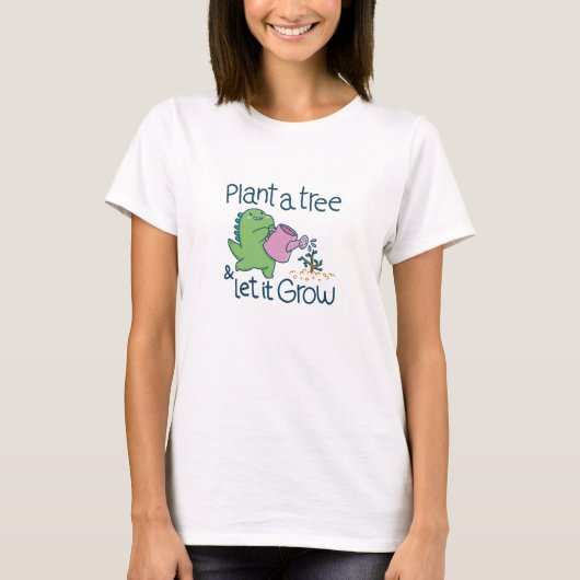 Plant A-structuurdeino T-shirt (Voorkant)