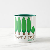 Plant a Tree - Arbor Day Tweekleurige Koffiemok (Center)