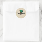 Plant a Tree Natuur Lovers Trees Ronde Sticker (Tas)