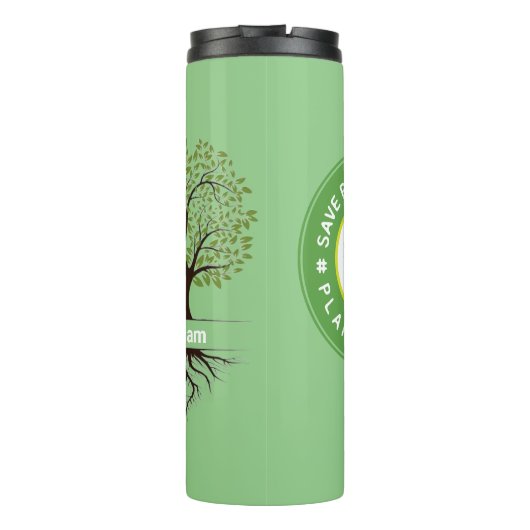 Plant A Tree: Save Mother Earth Arbor Day Apr 26th Thermosbeker (Achterkant)