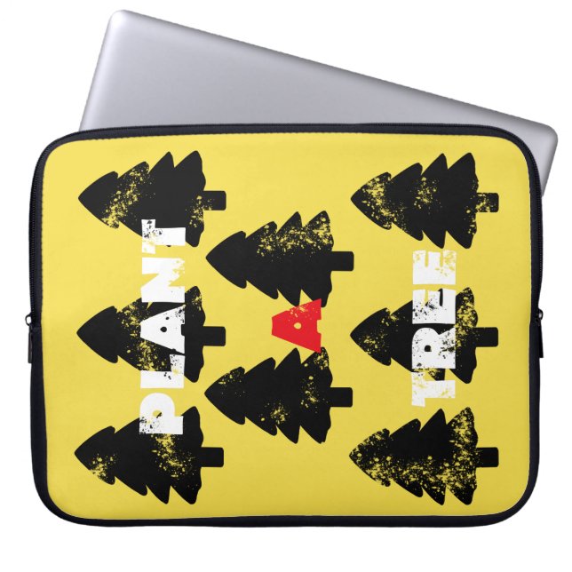 Plant A Tree Save The Planet Laptop Sleeve (Voorkant)