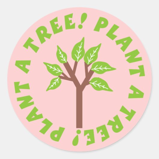 Plant a Tree Stickers (Voorkant)