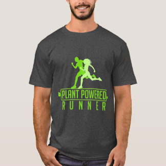 Plant-aangedreven runner vegetariër Vegan Running T-shirt