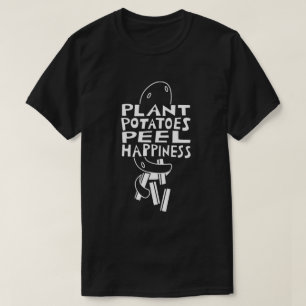 Plant Aardappelen Peel Happiness T-shirt