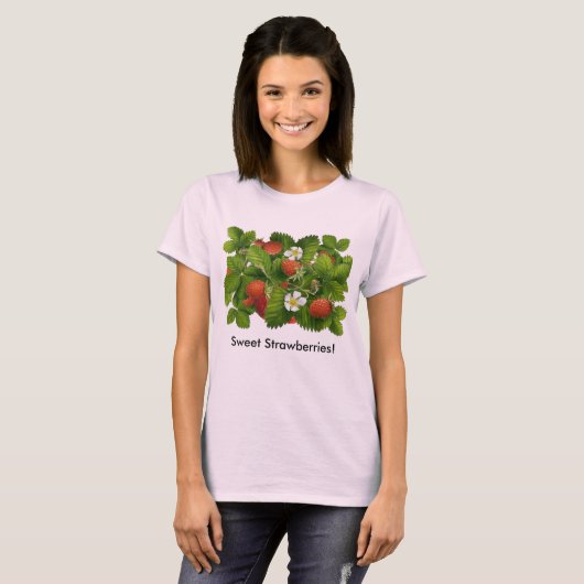 Plant aardbei T-shirt (Voorkant volledig)