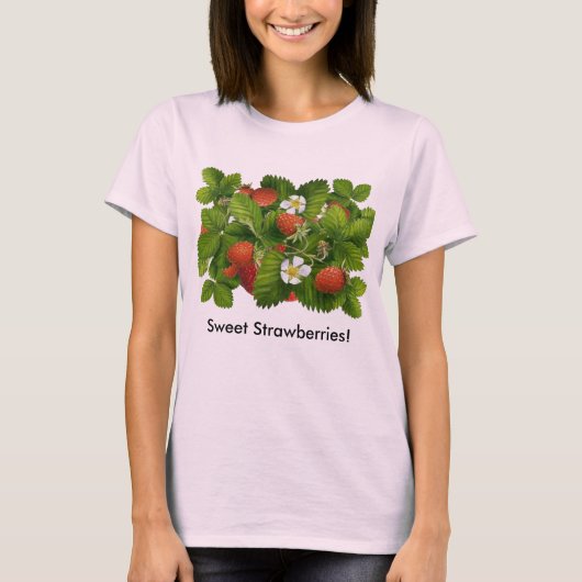  Plant aardbei T-shirt (Voorkant)