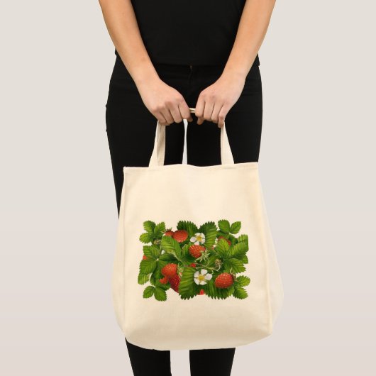  Plant aardbei Tote Bag (Voorkant (product))
