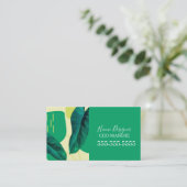 Plant Abstract Home Design  Visitekaartje (Staand voorkant)