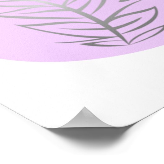 Plant Abstracte lijn Poster (Hoek)