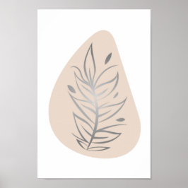 Plant Abstracte lijn Poster