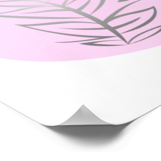 Plant Abstracte lijn Poster (Hoek)