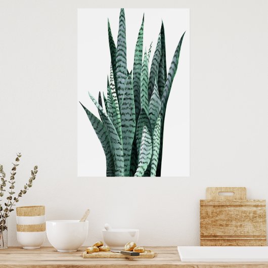 Plant Acrylverf Poster (Keuken)