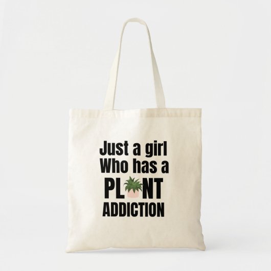 Plant Addicatie Tote Bag (Voorkant)