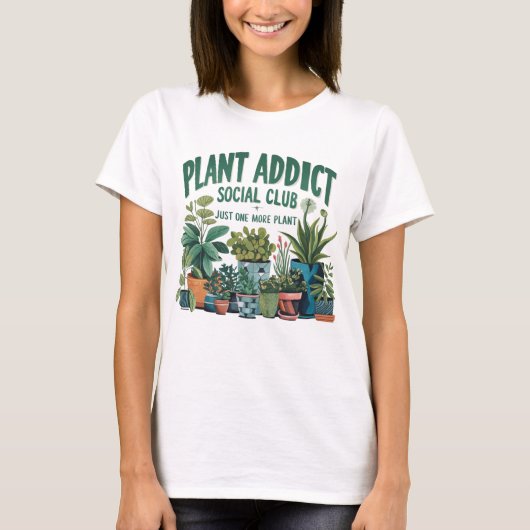 Plant Addict Social Club T-shirt (Voorkant)