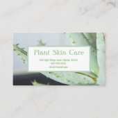 Plant alleen huidverzorging visitekaartje (Voorkant)