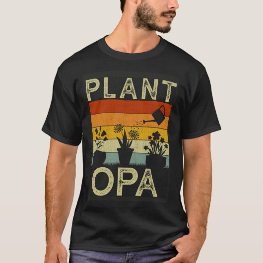 Plant  and Gardener  Saying Gardening Opa T-shirt (Voorkant)