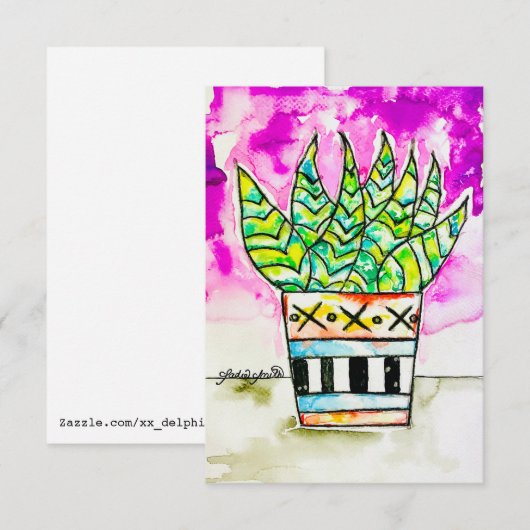 Plant Art Kaart (Voorkant / Achterkant)