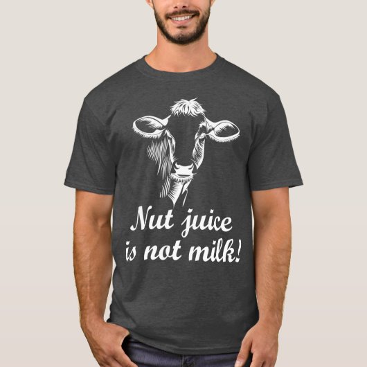 Plant Based Milk vs Dairy Milk Holstein Milk T-shirt (Voorkant)