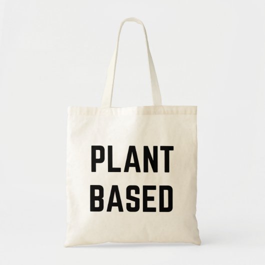 Plant Based Vegan Tote Bag (Voorkant)