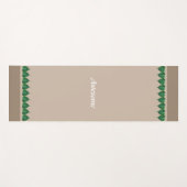 Plant Bladeren op Licht Beige Gepersonaliseerd Yogamat (Voorkant (horizontaal))