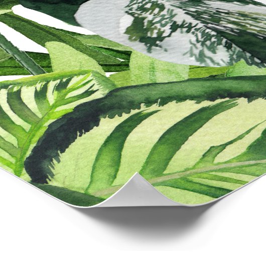 Plant bladeren poster (Hoek)