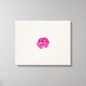 plant, bloem, bloemblad, roze, magenta, lettertype canvas afdruk (Voorkant)