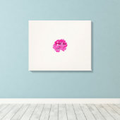 plant, bloem, bloemblad, roze, magenta, lettertype canvas afdruk (Insitu (Houten vloer))