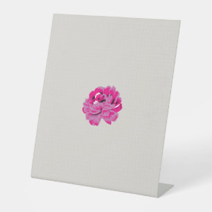 plant, bloem, bloemblad, roze, magenta, lettertype reclamebord met voetstuk