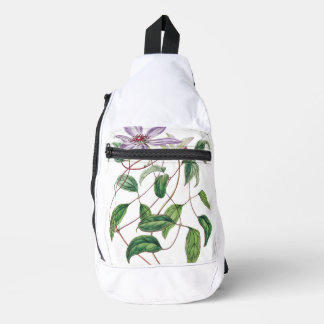 Plant bloemenboeket Print Cut Sew Sling Bag