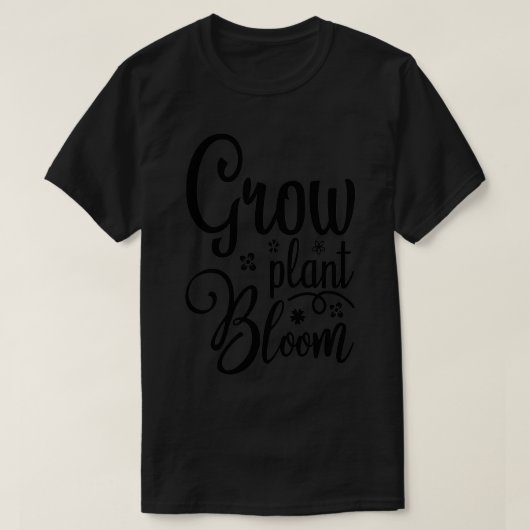 Plant bloomSpring Typografie 1 T-shirt (Design voorkant)