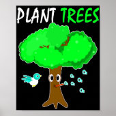 Plant bomen beschermen omgeving poster (Voorkant)