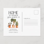 Plant | Briefkaart "Verhuisaankondiging" (Achterkant)